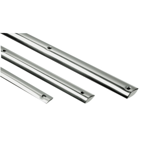 Jonc demi-rond en inox AISI 316 poli miroir