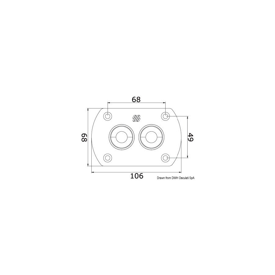 Kit paroi pour double tuyau hydraulique, étanche 