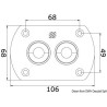 Kit paroi pour double tuyau hydraulique, étanche