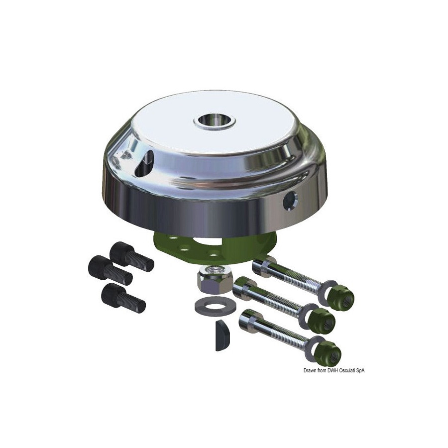 Systèmes de direction rotatifs T91/T93ZT Variante ou Accessoires Réduit:X90 enjoliveur cromé 90° *45.055.06*