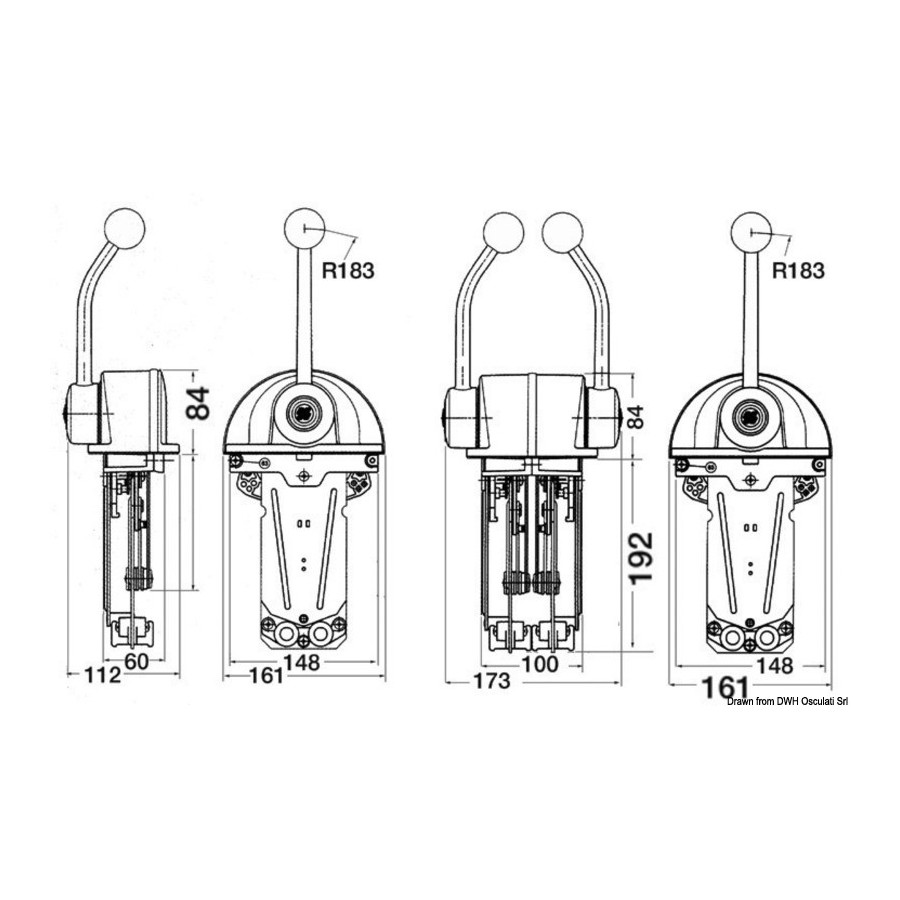 Boîtiers de commande mono- levier Low Profile 