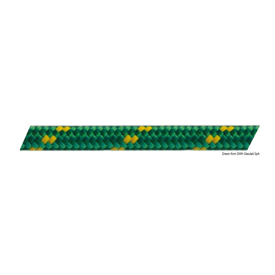 Double tresse à faible étirement en polyester haute résistance 
