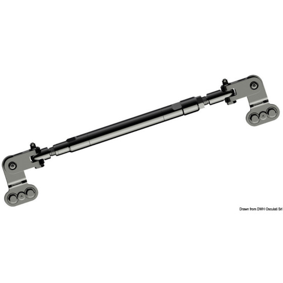 Barre d'accouplement pour moteurs hors-bord avec timoneries hydrauliques 