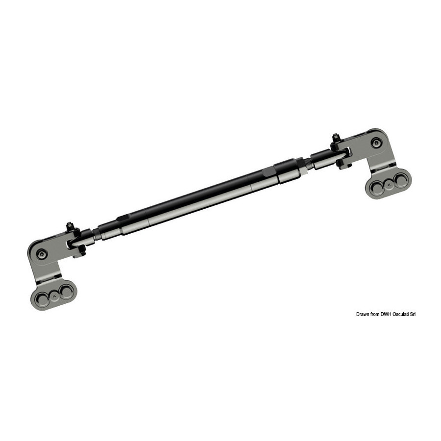 Barre d'accouplement pour moteurs hors-bord avec timoneries hydrauliques 
