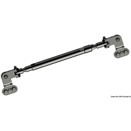 Barre d'accouplement pour moteurs hors-bord avec timoneries hydrauliques