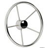 Volant à roue en inox poli miroir 5 branches