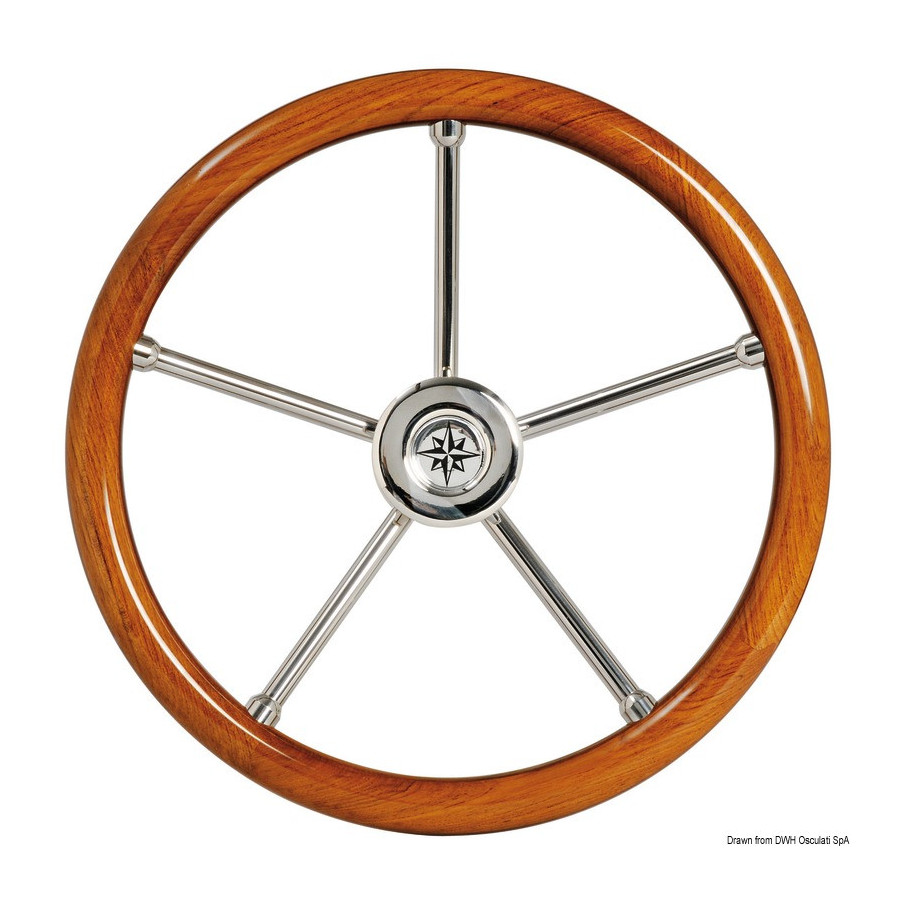 Volant avec couronne en teck 