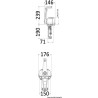 Boîtier à levier simple monomoteur universel Ultraflex B501