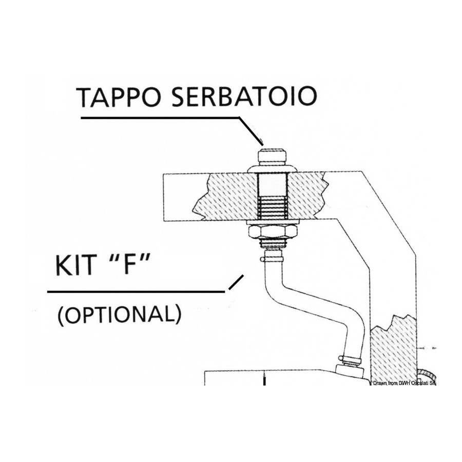 Timonerie hydraulique ULTRAFLEX pour moteurs hors bord jusqu'à 300 HP Variante ou Accessoires Réduit:remplissage/évacuation pomp