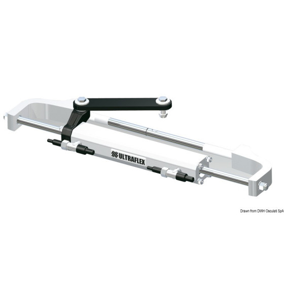 Timonerie hydraulique Gotech ULTRAFLEX pour moteurs in-bord et hors-bord jusqu'à 115 HP, fournie en kit complet Variante ou Acce