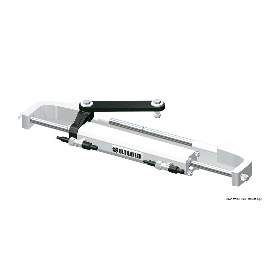 Timonerie hydraulique Gotech ULTRAFLEX pour moteurs in-bord et hors-bord jusqu'à 115 HP, fournie en kit complet Variante ou Acce