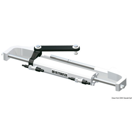Timonerie hydraulique Gotech ULTRAFLEX pour moteurs in-bord et hors-bord jusqu'à 115 HP, fournie en kit complet