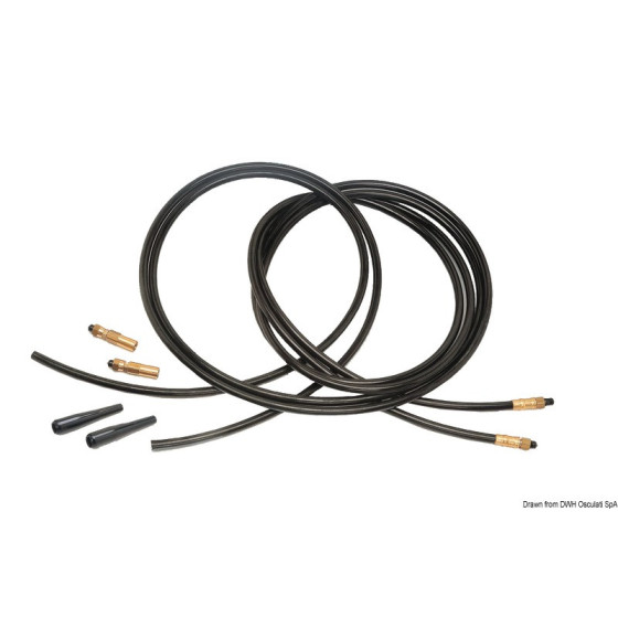 Kit 2 tuyaux flexibles renforcés raccordés à une extrémité 