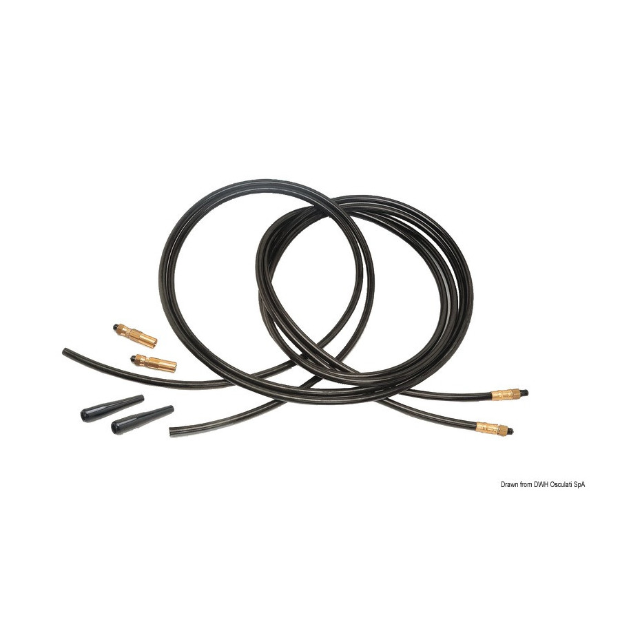 Kit 2 tuyaux flexibles renforcés raccordés à une extrémité 