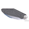 Bâche pour bateaux à plat-bord bas avec console de pilotage centrale