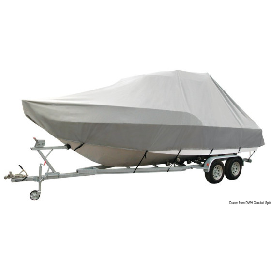 Bâche Jumbo pour embarcations avec cabine de pilotage  / T-Top 