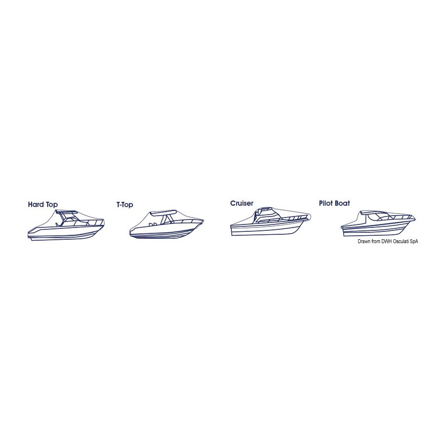 Bâche Jumbo pour embarcations avec cabine de pilotage  / T-Top 