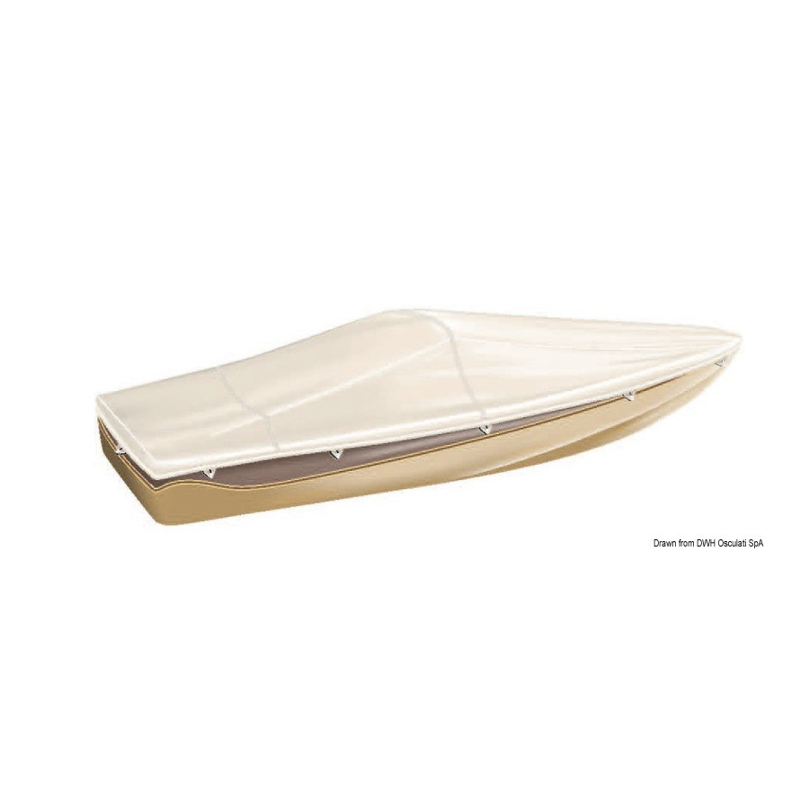 Bâche TESSILMARE pour bateaux avec pare-brise et Day Cruiser. 
