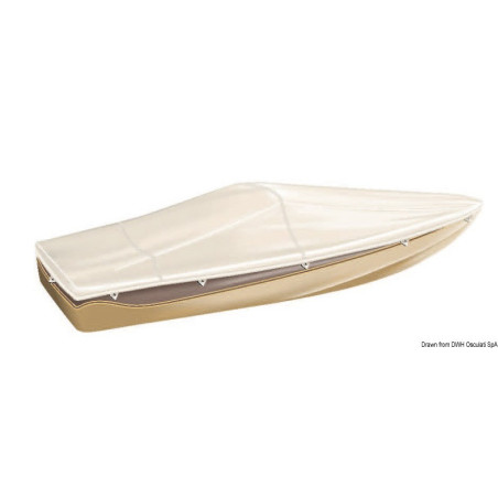 Bâche TESSILMARE pour bateaux avec pare-brise et Day Cruiser.