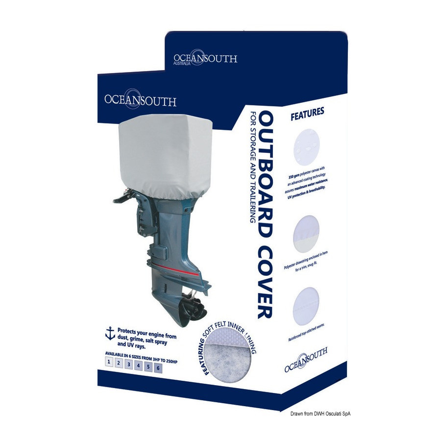 Capote de protection hors-bord OCEANSOUTH 2/4 temps Top Quality - Tête moteur 