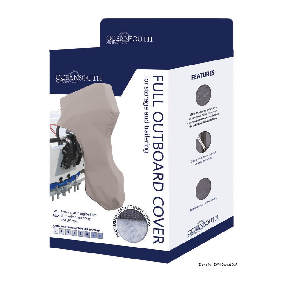 Capote de protection hors-bord OCEANSOUTH 2/4 temps Top Quality - Moteur complet 