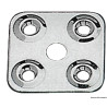 Plaque pour fixer les sangles en inox