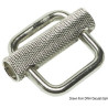 Boucle avec curseur en acier inox