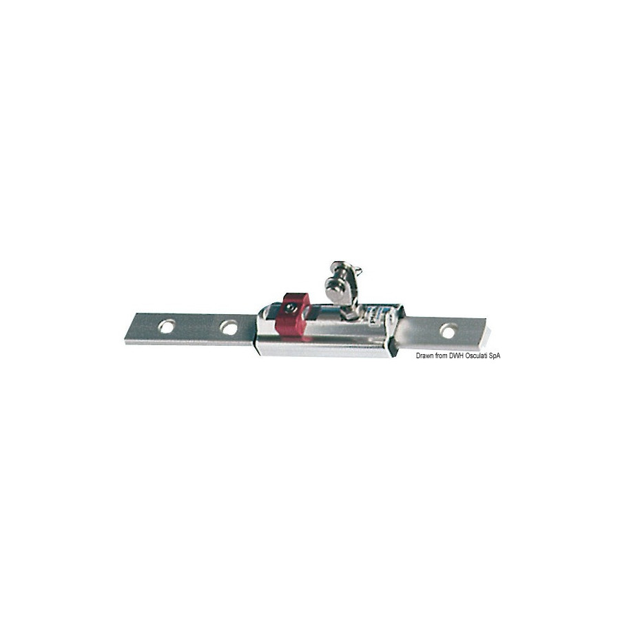 Chariots coulissants pour tauds , pour bateaux de 10 m ou plus Variante ou Accessoires Réduit:fourche p. rail 25x4 mm *46.672.01
