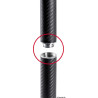 Poteau carbone amovible pour tauds