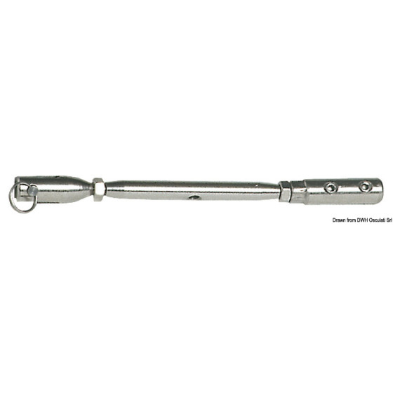 Ridoirs avec embout à six pans en inox incorporé 