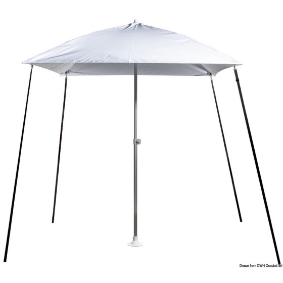 Bimini Parasol pliable pour bateau Variante ou Accessoires Réduit:pliable p. bateau blanc *46.891.01*
