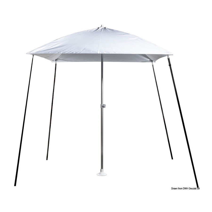 Bimini Parasol pliable pour bateau Variante ou Accessoires Réduit:pliable p. bateau blanc *46.891.01*