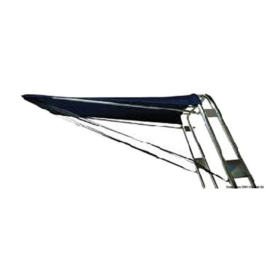 Taud télescopique pour Roll-bar en tube inox ou fibre de verre 
