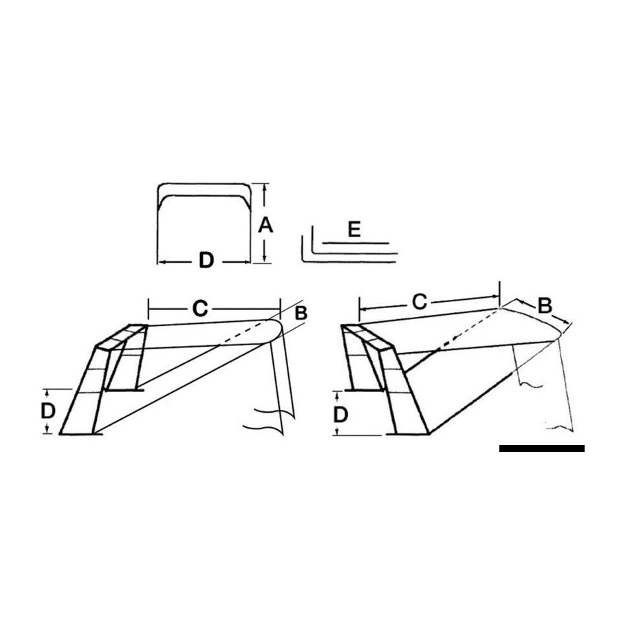 Taud télescopique pour Roll-bar en tube inox ou fibre de verre 