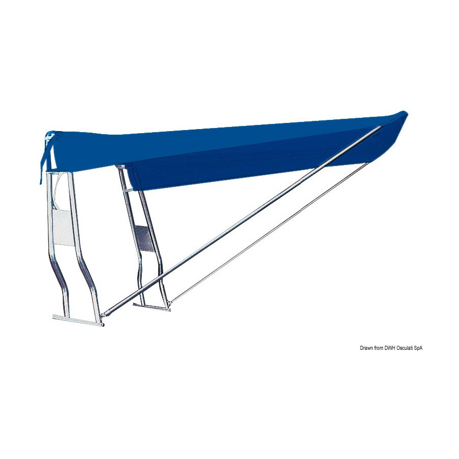 Taud télescopique pour Roll-bar en tube inox ou fibre de verre 