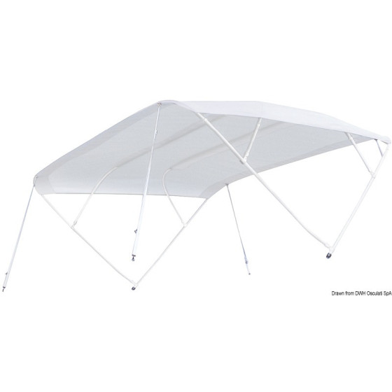 Biminis « Shade Master Fish » spécialement conçus pour bateaux à plat-bord bas à pilotage debout 