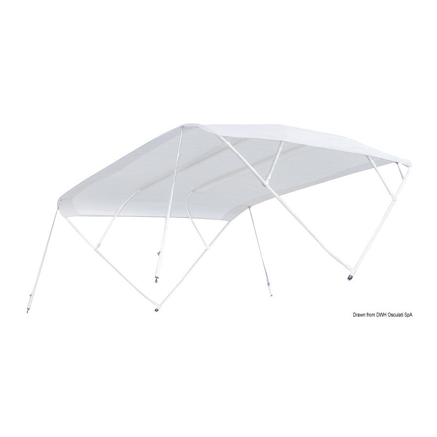 Biminis « Shade Master Fish » spécialement conçus pour bateaux à plat-bord bas à pilotage debout 