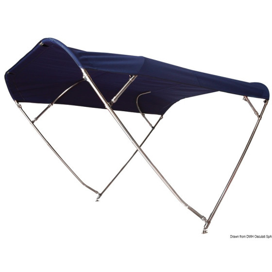 Biminis pliables SHADE MASTER FLY INOX DEEPTH, 4 arceaux 