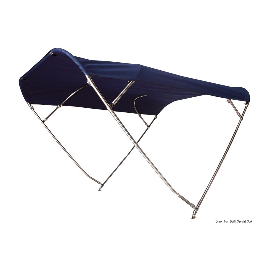 Biminis pliables SHADE MASTER FLY INOX DEEPTH, 4 arceaux 