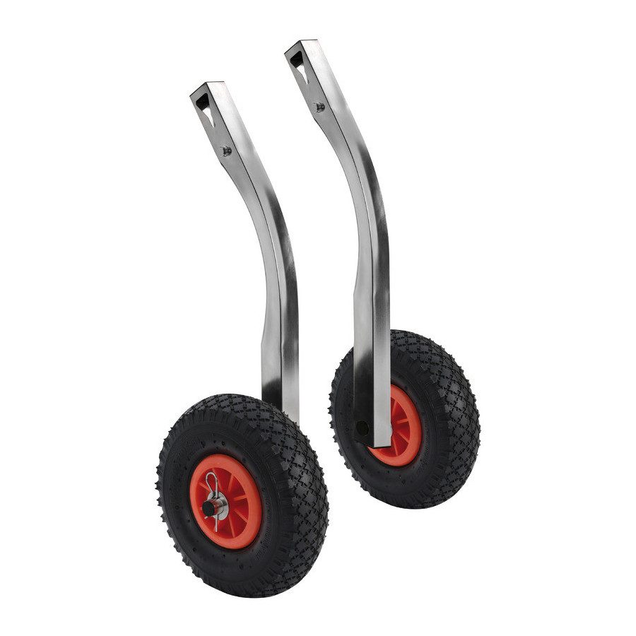 Roues de halage pour annexes - Rabattable et amovible Variante ou Accessoires Réduit:amovibles p. annexes 160 kg *47.368.03*