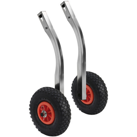 Roues de halage pour annexes - Rabattable et amovible