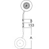 Roues de halage pour annexes - Rabattable et amovible
