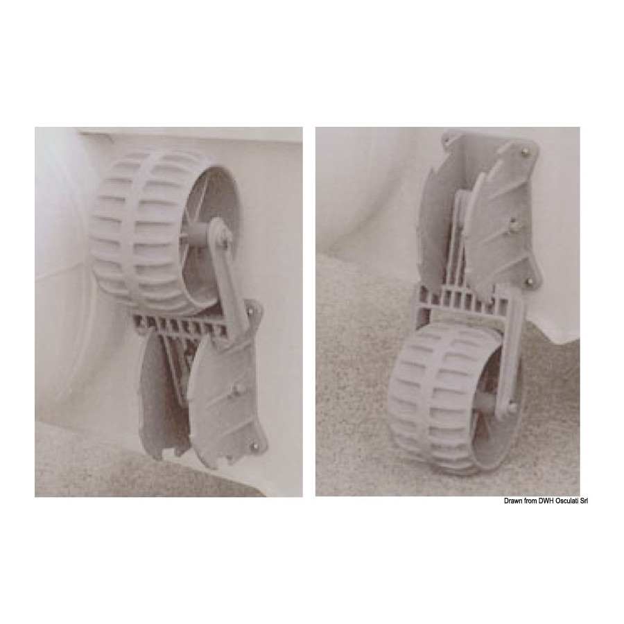 Roues de halage pour annexes Variante ou Accessoires Réduit:pour annexes 100x270 mm *47.368.09*