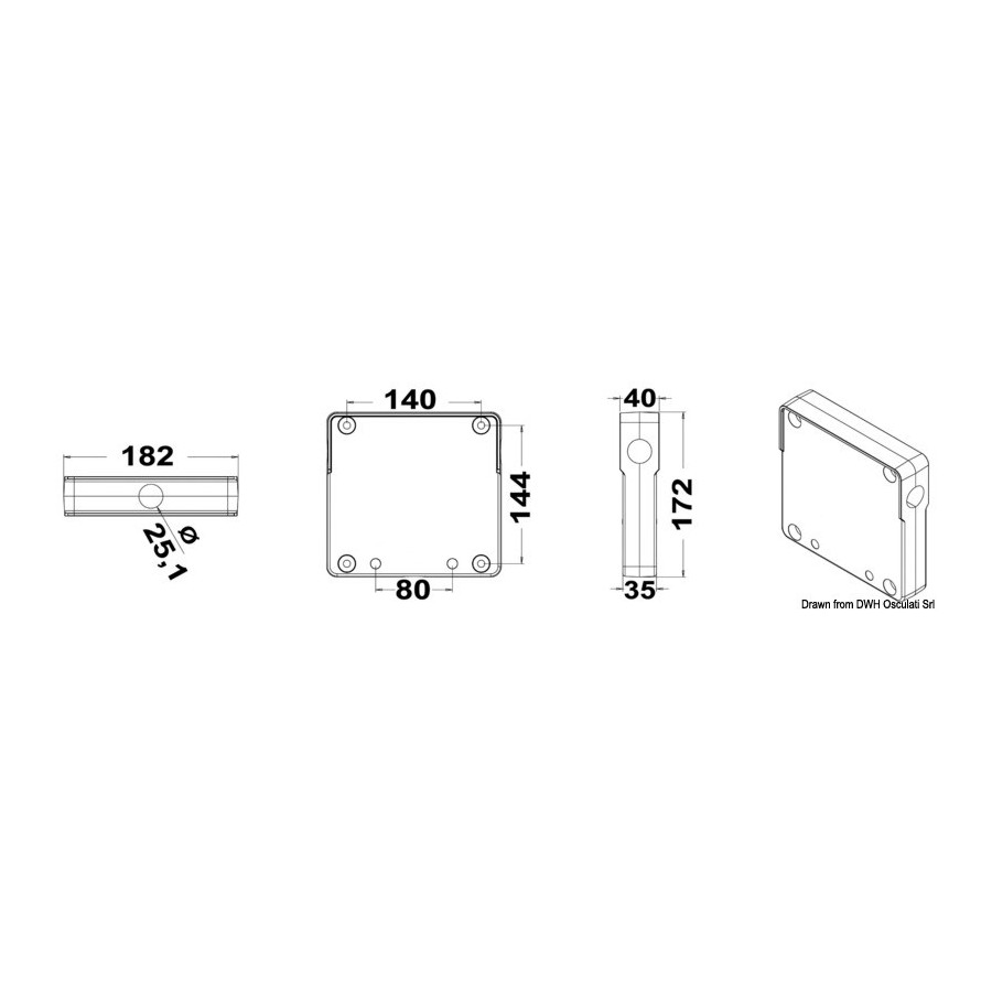 Tablette support moteur pour balcon 