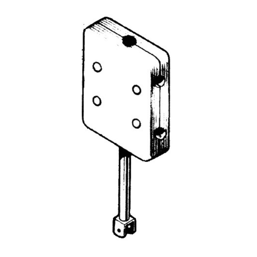 Support moteur auxiliaire pour fixation sur le balcon de poupe 