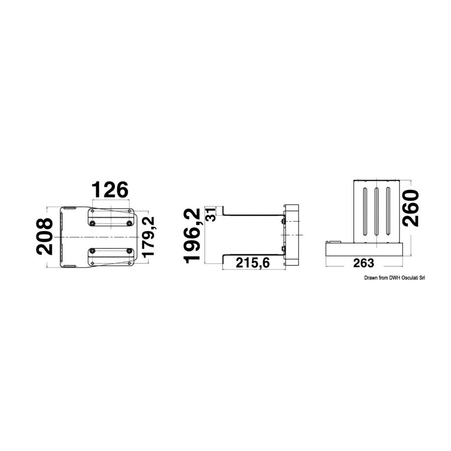 Support moteur Heavy Duty à paroi 