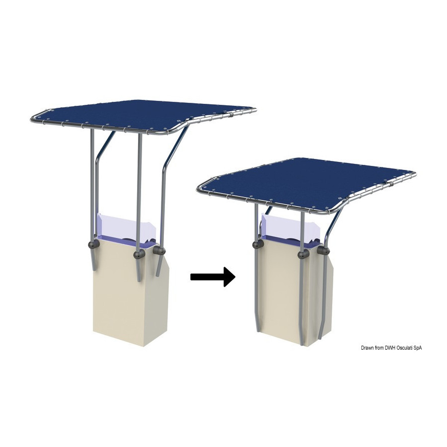 T-Top en aluminium rétractable 