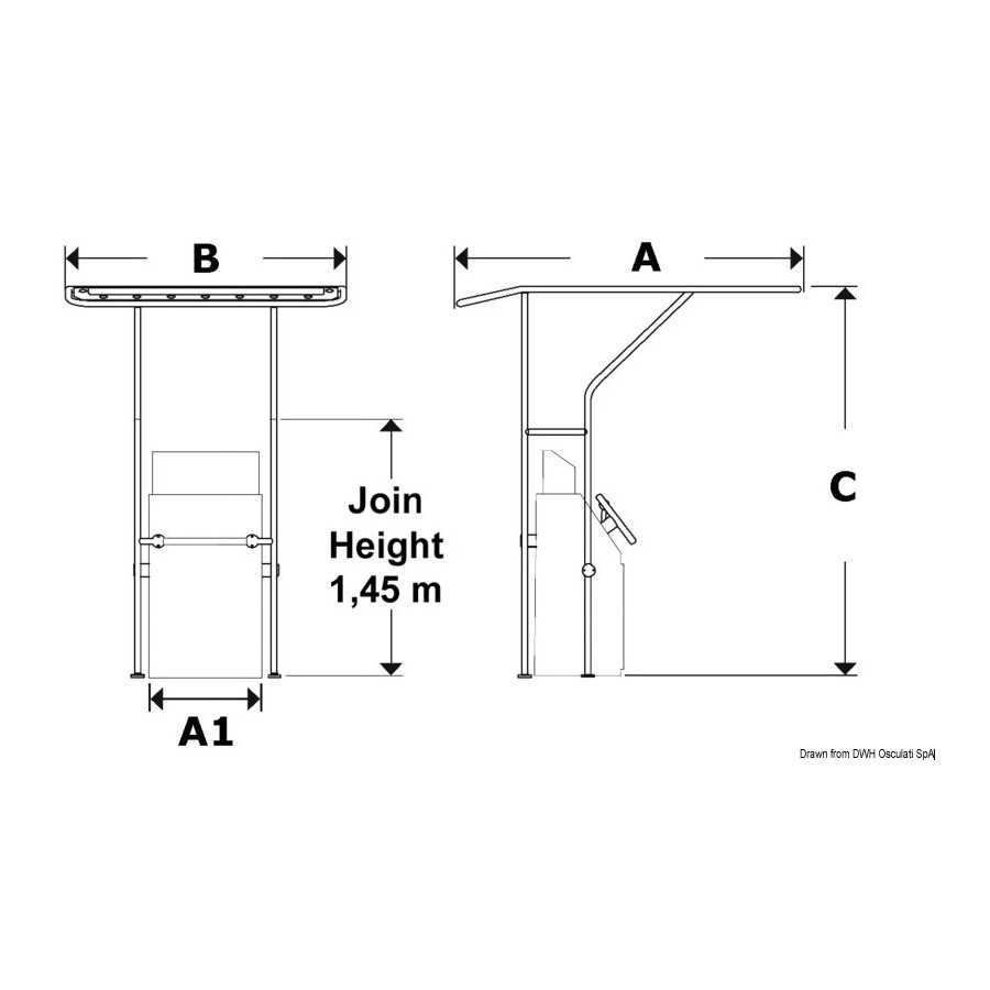 T-Top en aluminium 