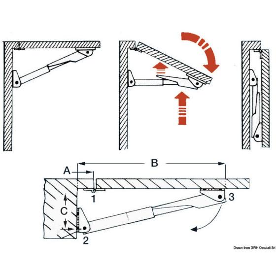 Supports de table pliants Rakego 