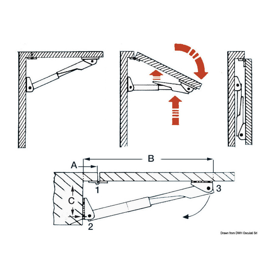 Supports de table pliants Rakego 